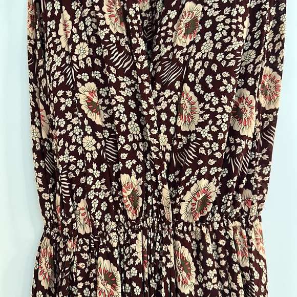 $345 NATALIE MARTIN Sleeveless Floral Wrap Maxi Dress - Picture 3 of 5